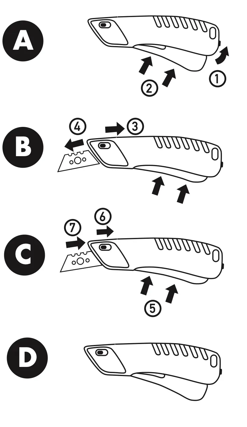 Blade change of the TORTORIS SAFE 24 in four steps